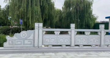 汕尾 芝麻灰桥栏杆、河道栏杆安装效果