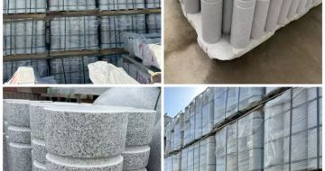 汕尾 芝麻白花岗岩挡车柱、隔离柱多少钱