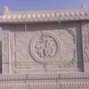 汕尾 芝麻白花岗岩屏风，照壁，影壁
