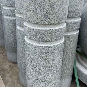 汕尾 芝麻白花岗岩挡车柱、隔离柱多少钱
