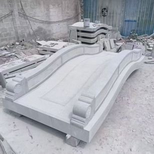 汕尾 芝麻灰花岗岩园林景观 小石桥