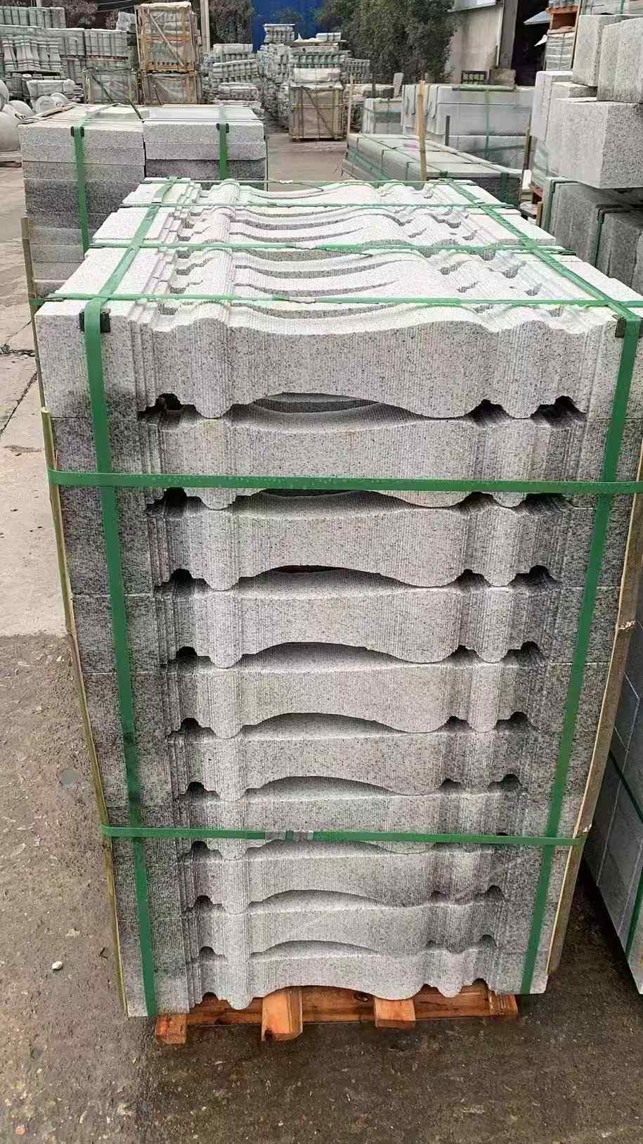 汕尾 芝麻白方形拉丝面，栏杆花瓶柱