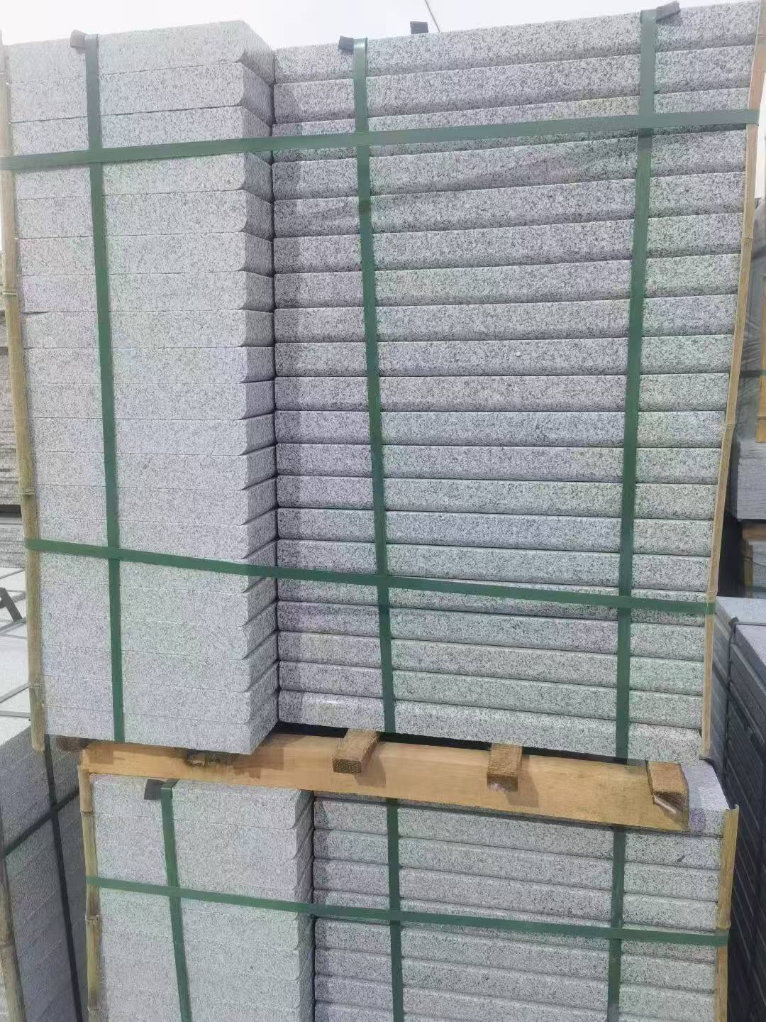 汕尾 5公分芝麻白，倒斜角，室外楼梯踏步